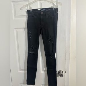 Hollister Black Ripped Jeans